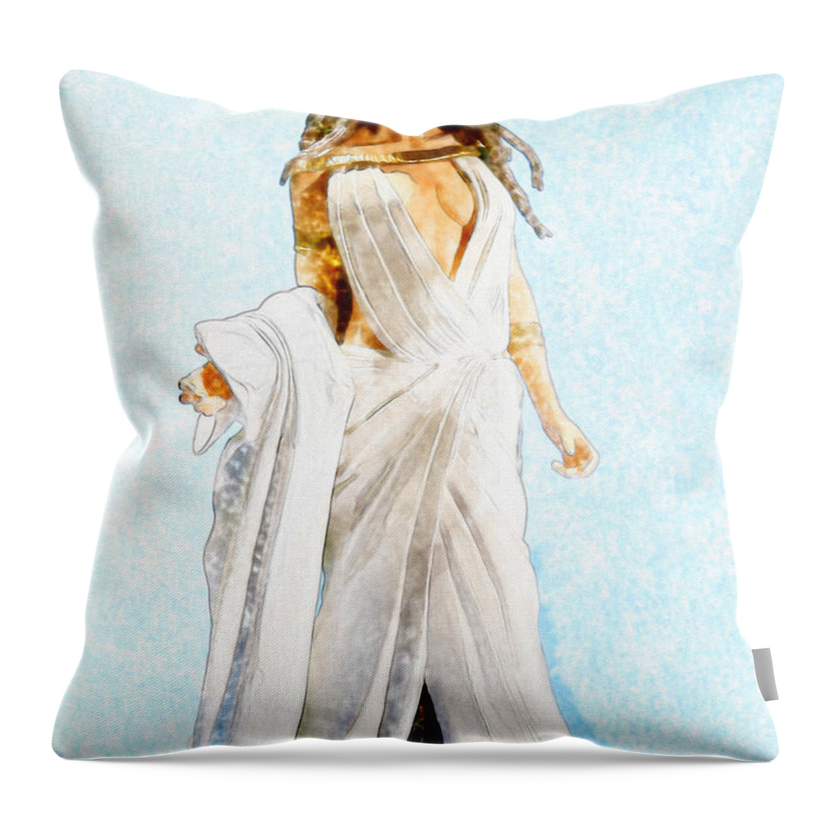 Toy Throw Pillow featuring the photograph The Queen by David Stasiak
