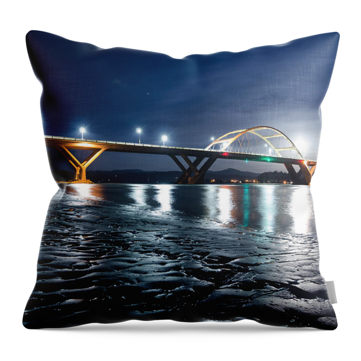 Night Throw Pillow featuring the photograph The Quiet Night by Margaret Pitcher