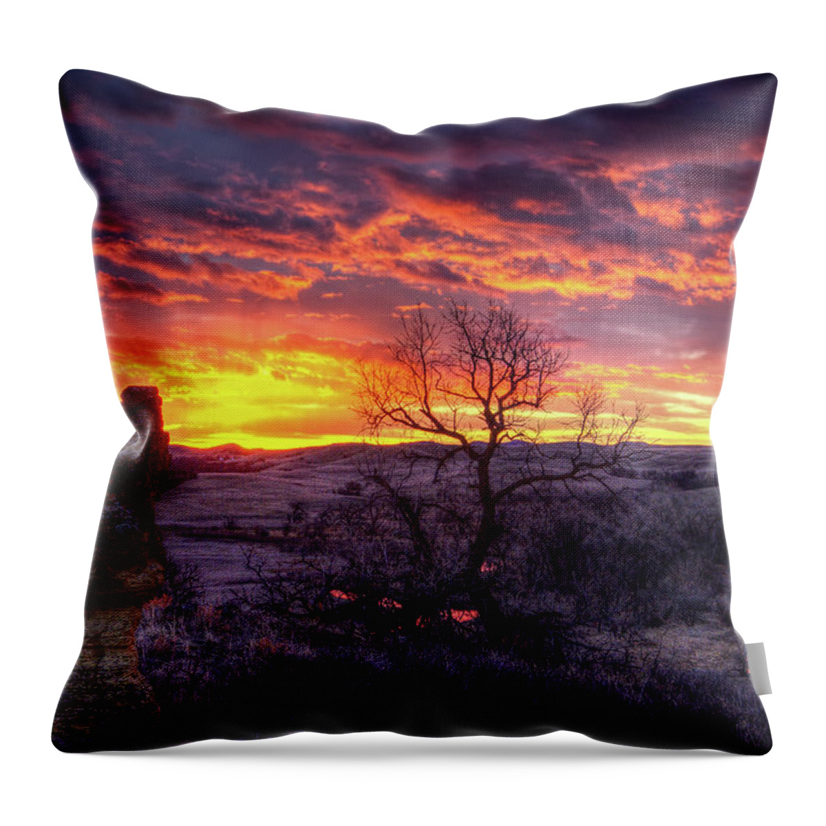 Redwater Throw Pillow featuring the photograph The Redwater by Fiskr Larsen