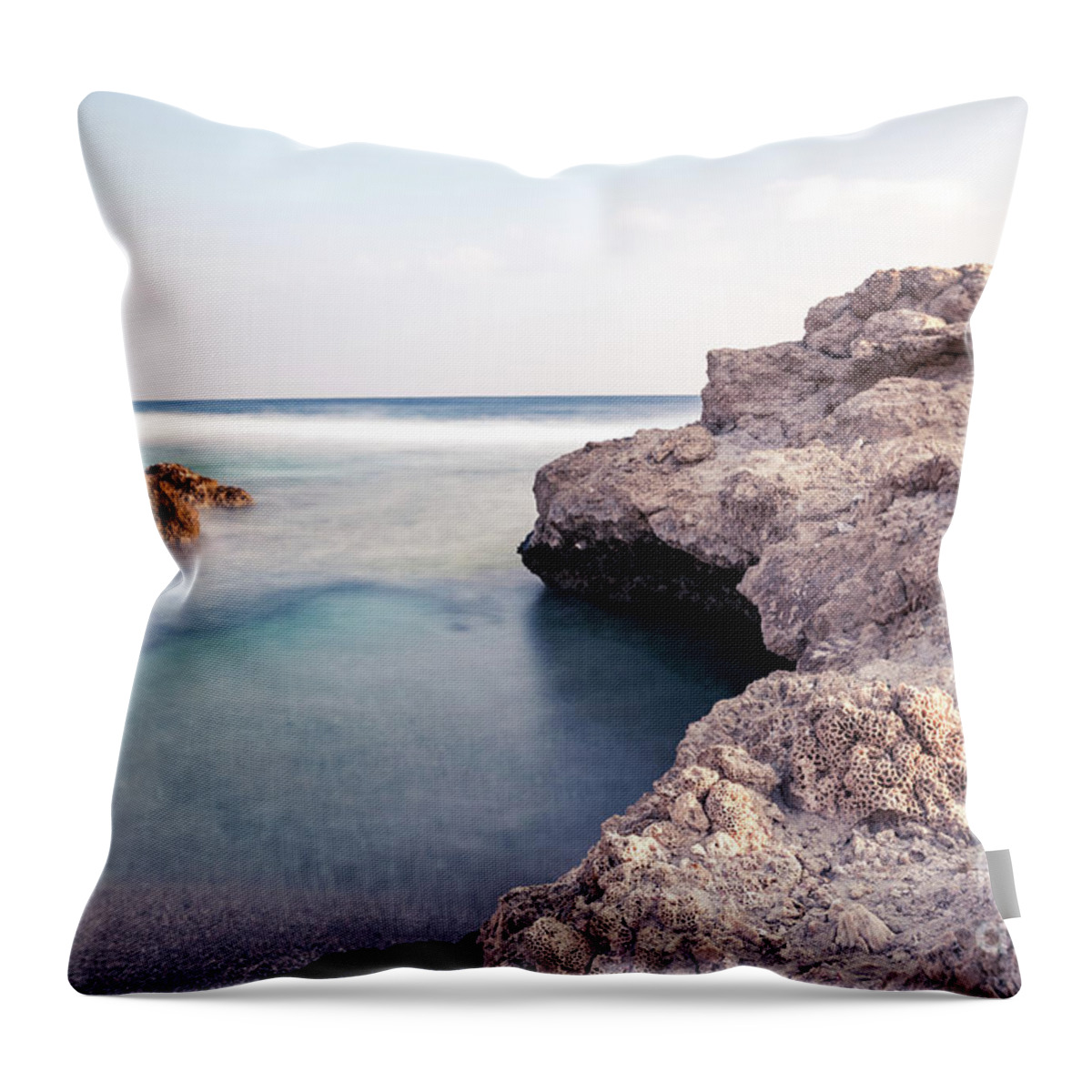 Africa Throw Pillow featuring the photograph The Reef And The Sea by Hannes Cmarits