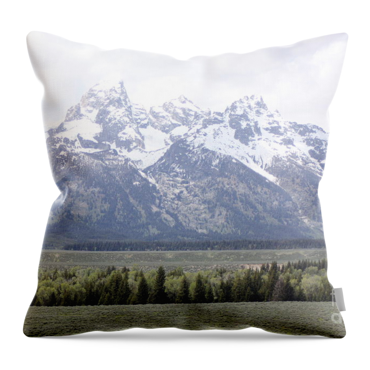  Throw Pillow featuring the photograph The Rockeis by Parker O'Donnell