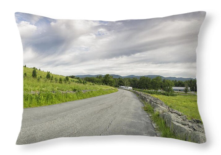 Christmas Tree Farm Throw Pillow featuring the photograph The Rocks Estate - Bethlehem New Hampshire by Erin Paul Donovan