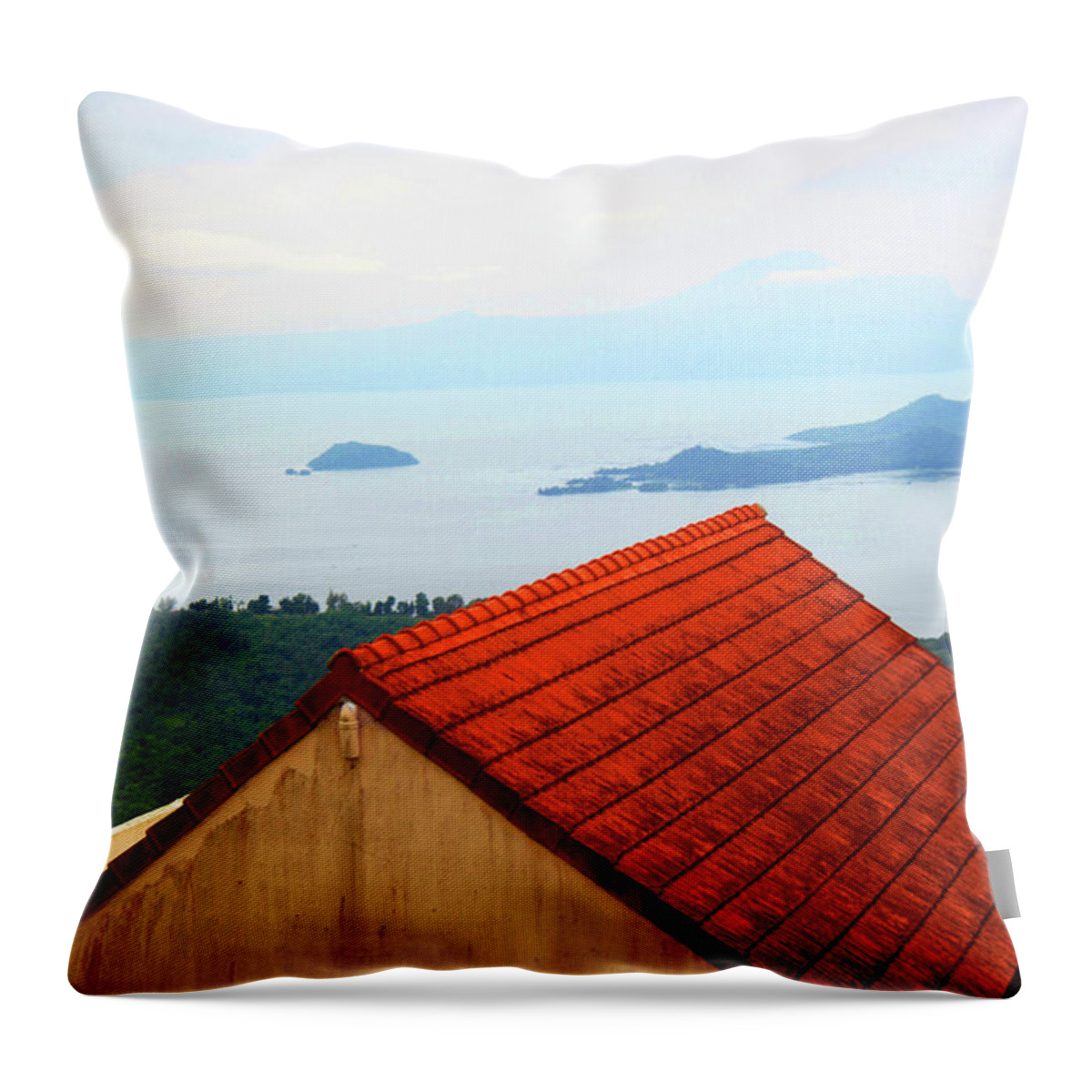 Cavite Throw Pillow featuring the photograph The Roof Be Told by Jez C Self