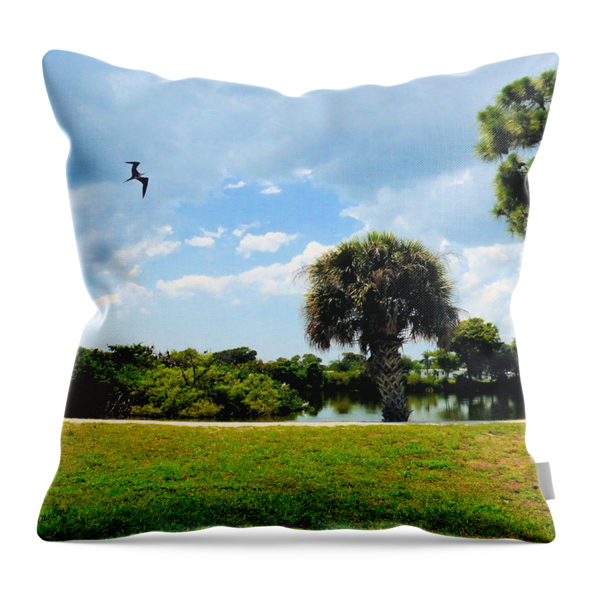 Rookery Throw Pillow featuring the photograph The Rookery by Rosalie Scanlon