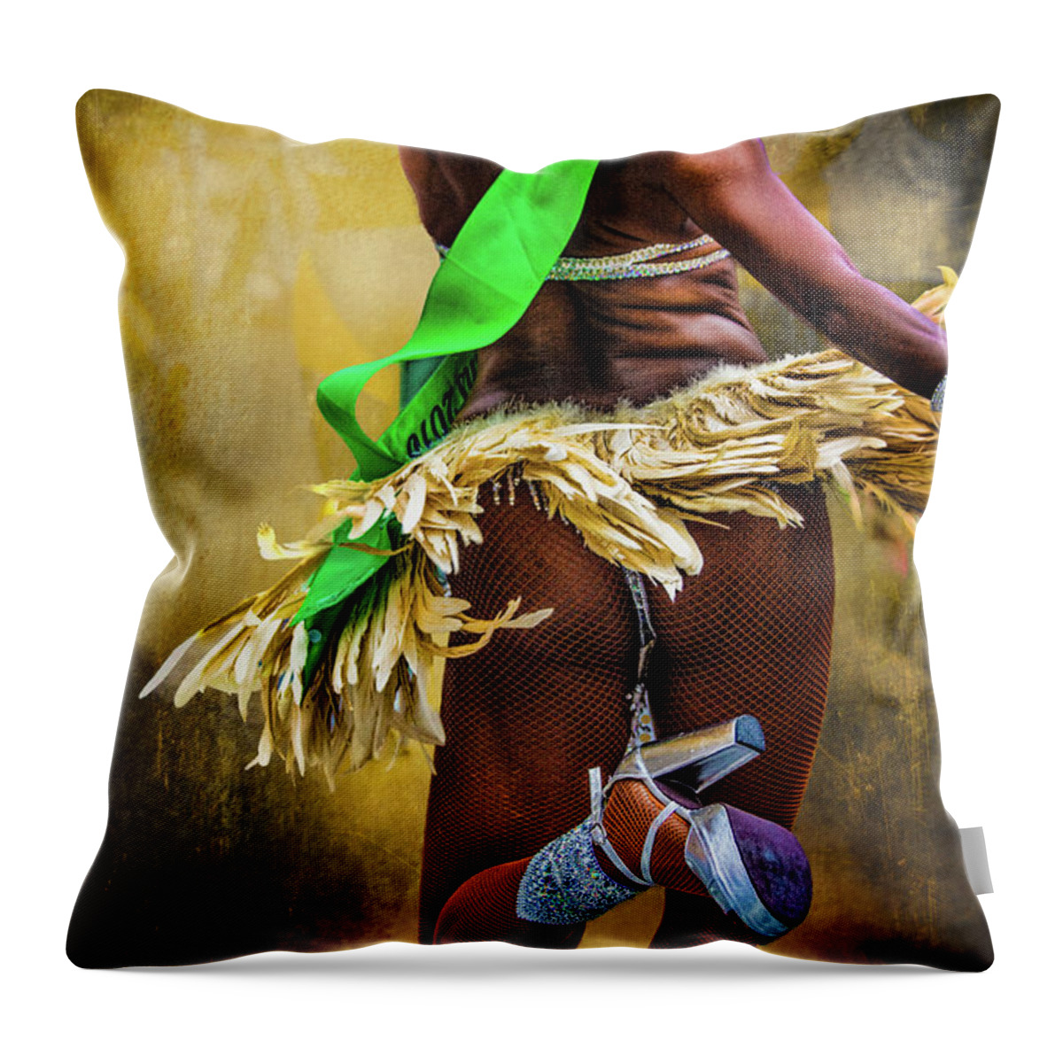 Dancer Throw Pillow featuring the photograph The Samba Dancer by Chris Lord