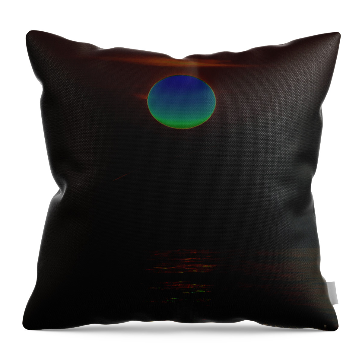 Art Throw Pillow featuring the painting The Sea of Tranquility by David Lee Thompson