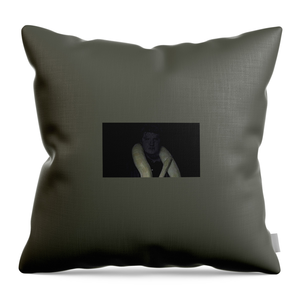 Black Throw Pillow featuring the photograph The Serpent by Michael Baker