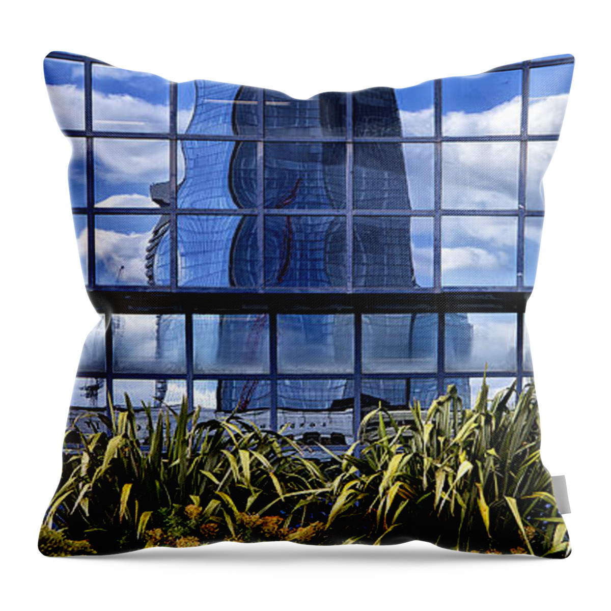 Facade Throw Pillow featuring the photograph The Shard by Shirley Mitchell
