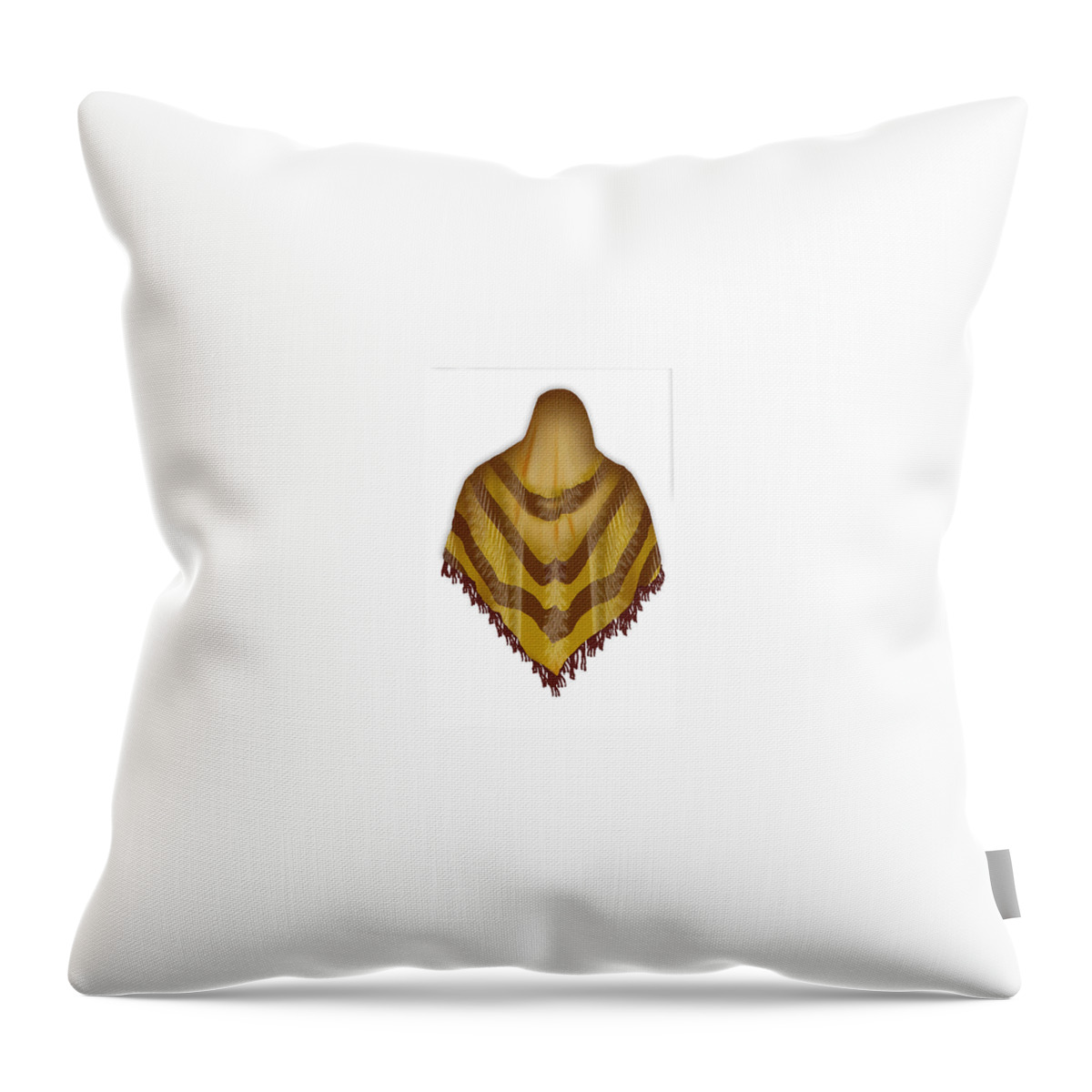Easter Throw Pillow featuring the digital art The Shawl of Faith by Julie Rodriguez Jones