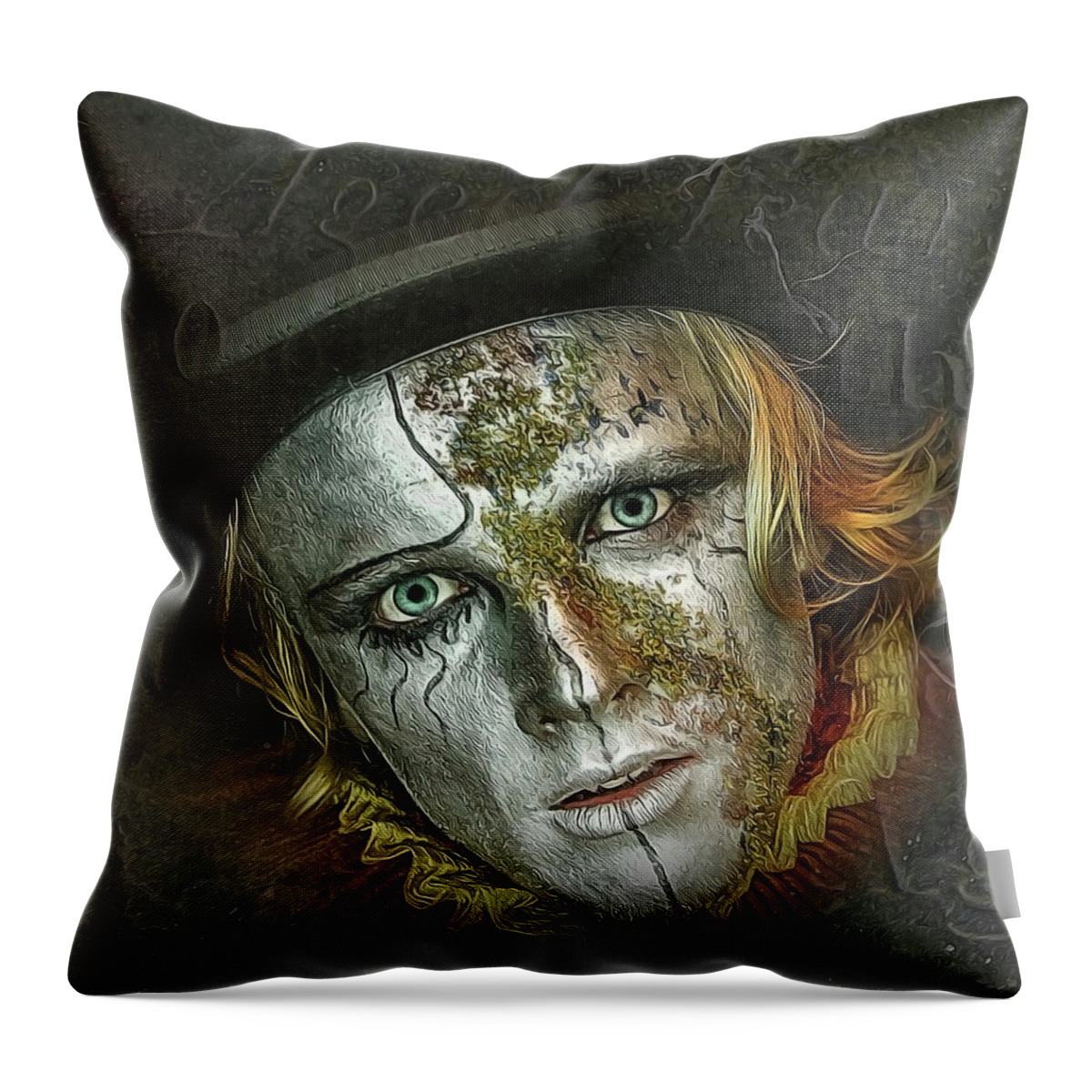 Portrait Throw Pillow featuring the photograph The Soul Stealer by Brian Tarr