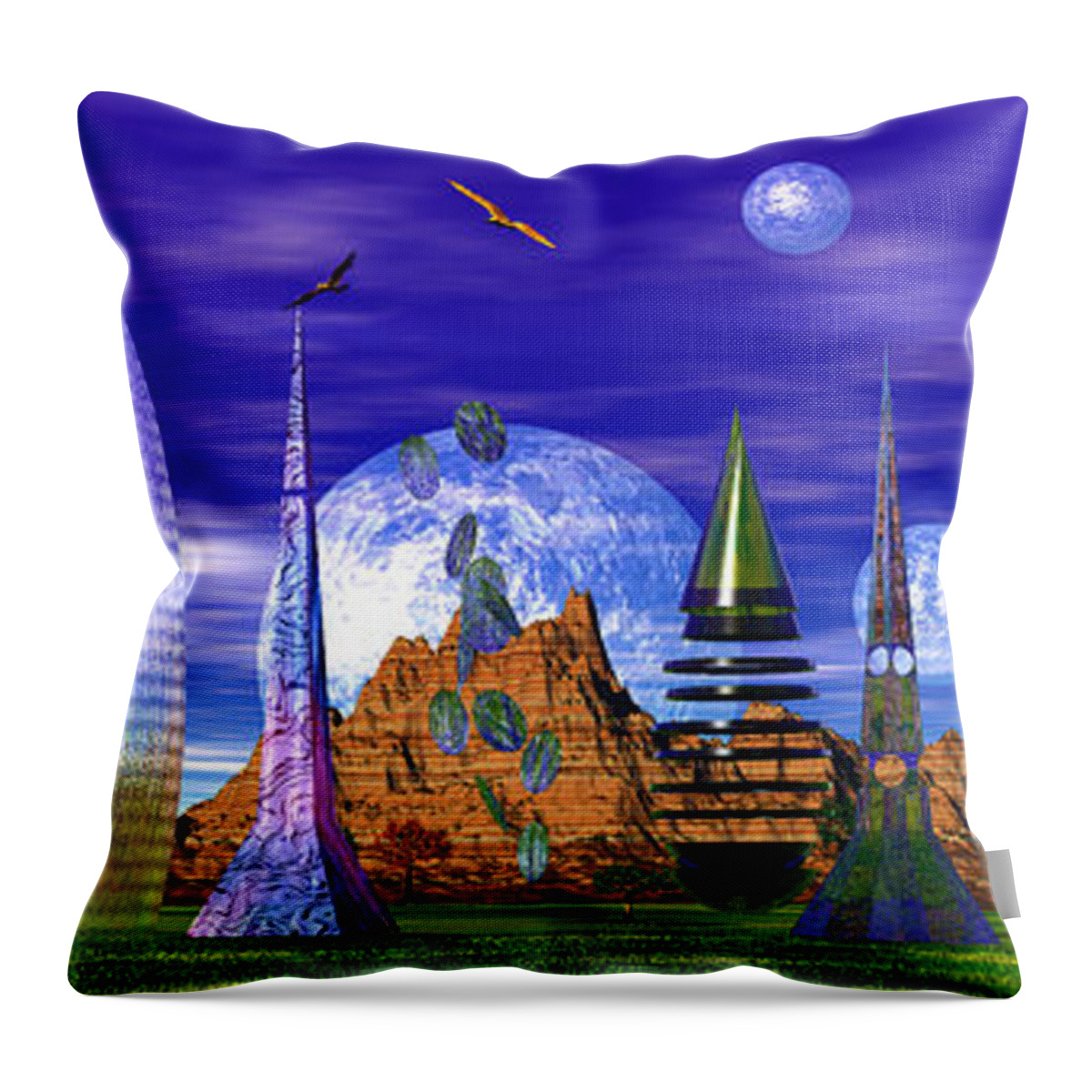 Landscape Throw Pillow featuring the photograph The Squorkle Of Squerkle by Mark Blauhoefer