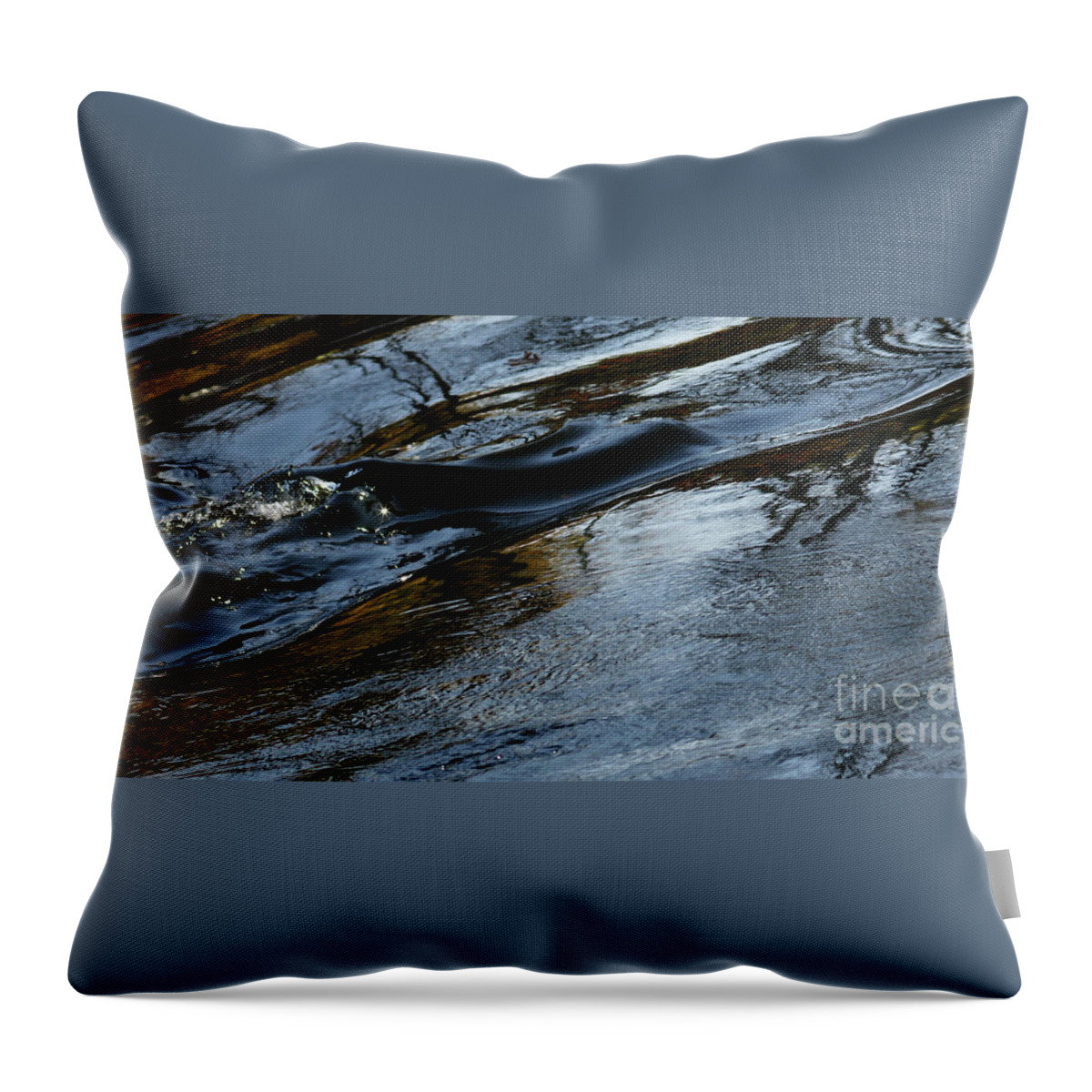 River Throw Pillow featuring the photograph The Star of Love and Dreams by Linda Shafer