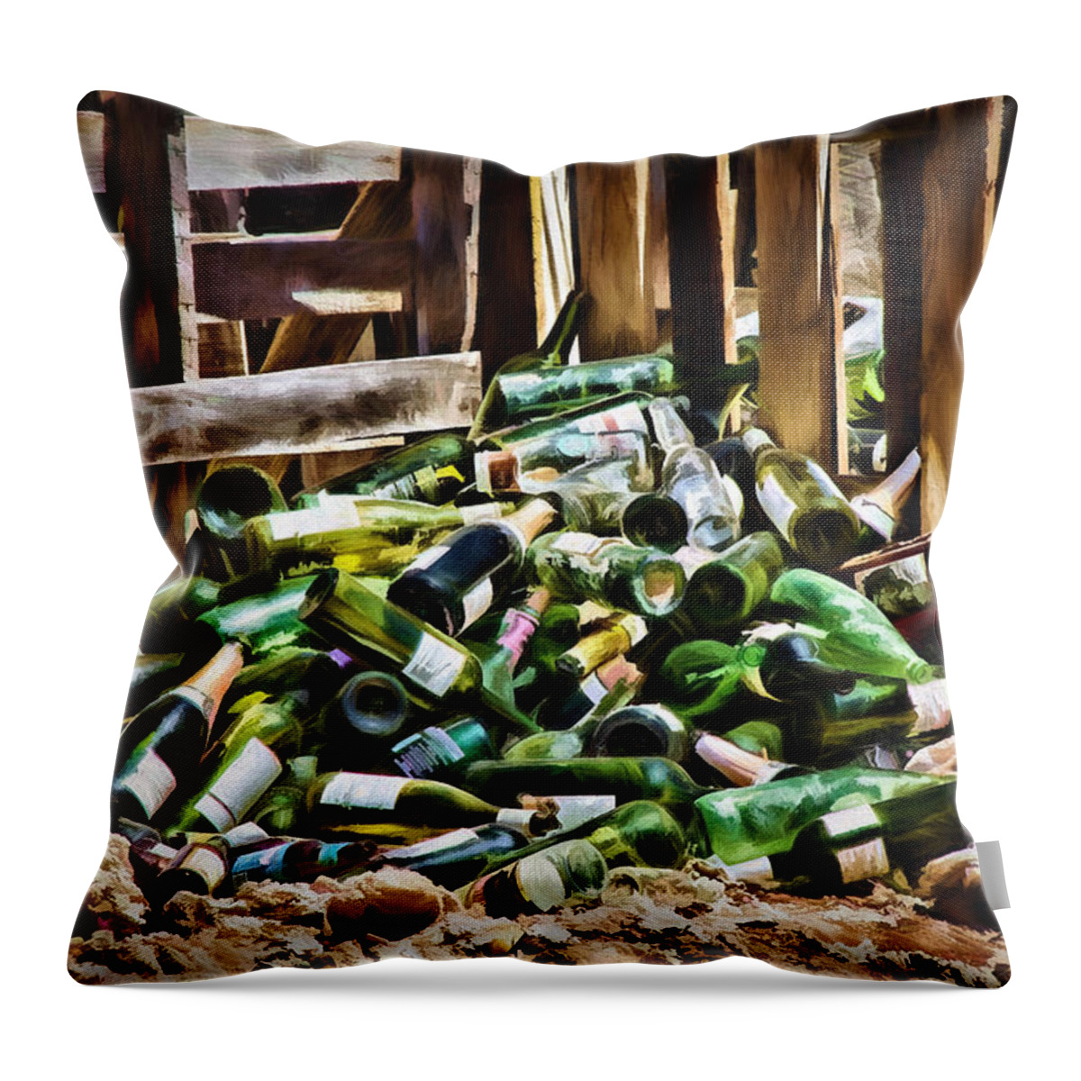 Nm Throw Pillow featuring the photograph The Stash by Lana Trussell
