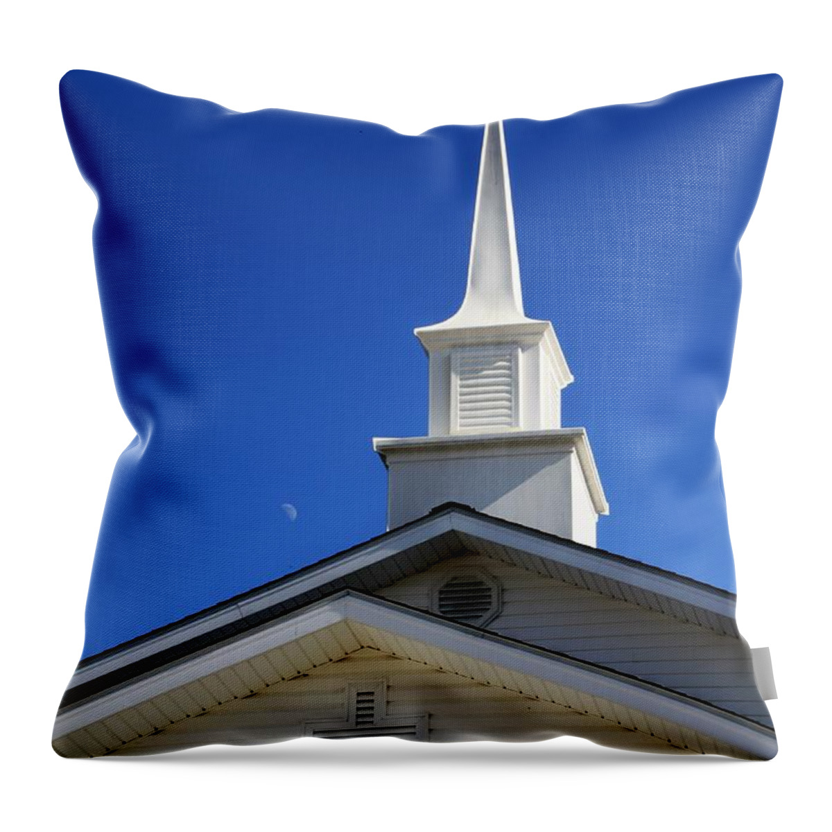 Steeple Throw Pillow featuring the photograph The Steeple by Southern Photo