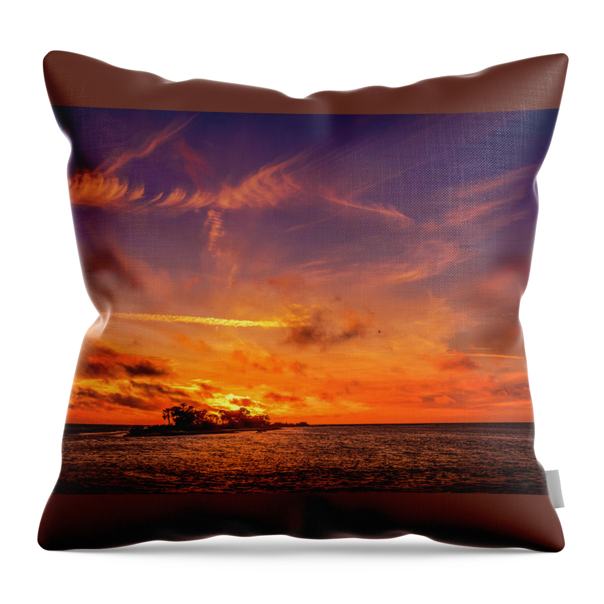 Clouds Throw Pillow featuring the photograph The Three Hour Tour by Marvin Spates
