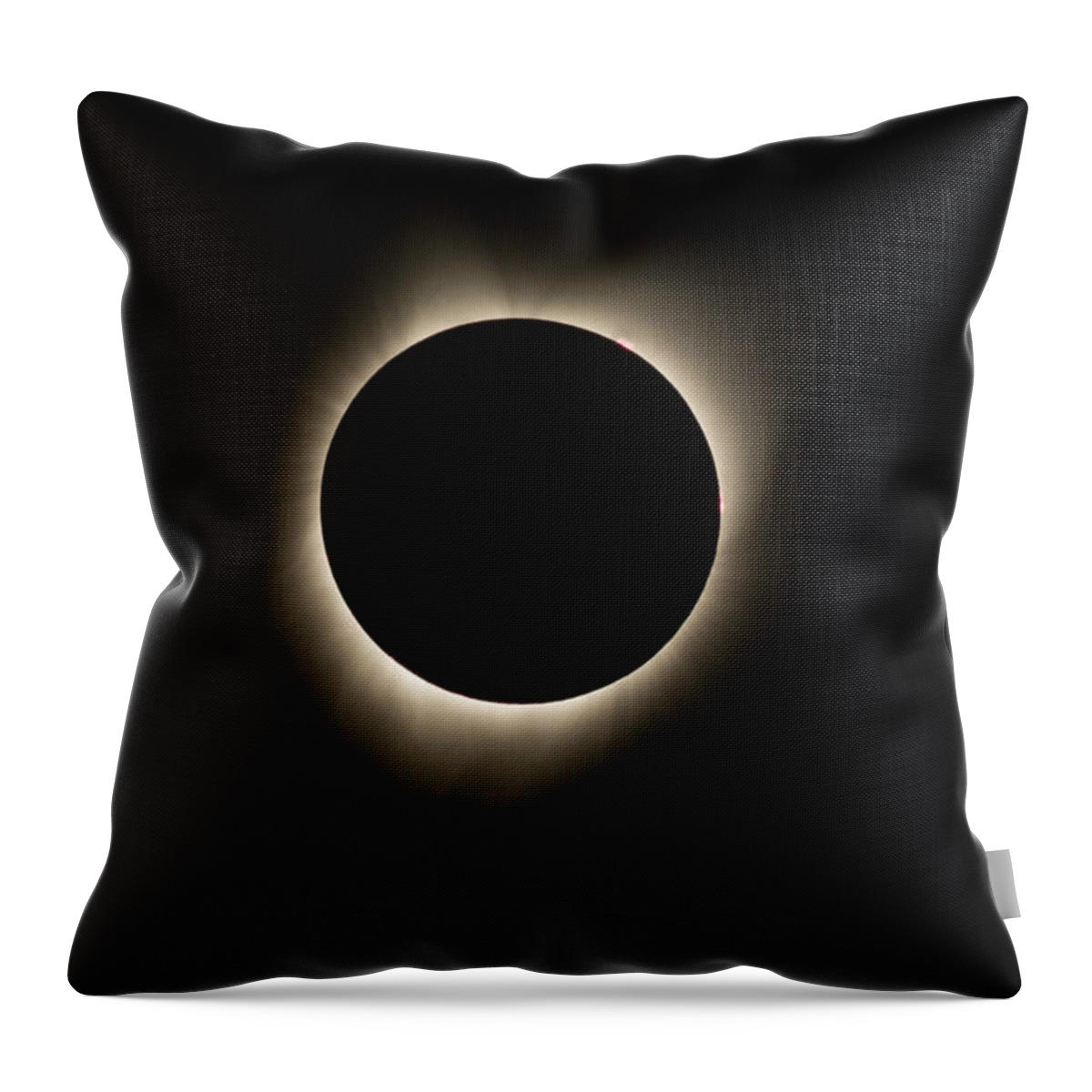 Eclipse Throw Pillow featuring the photograph The Total Eclipse of the Sun by Don Hoekwater Photography
