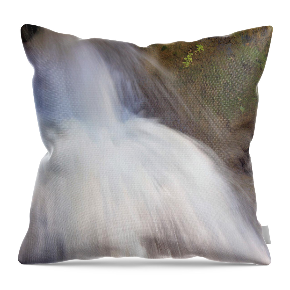 Waterfall Throw Pillow featuring the photograph The Veil by Kristin Elmquist