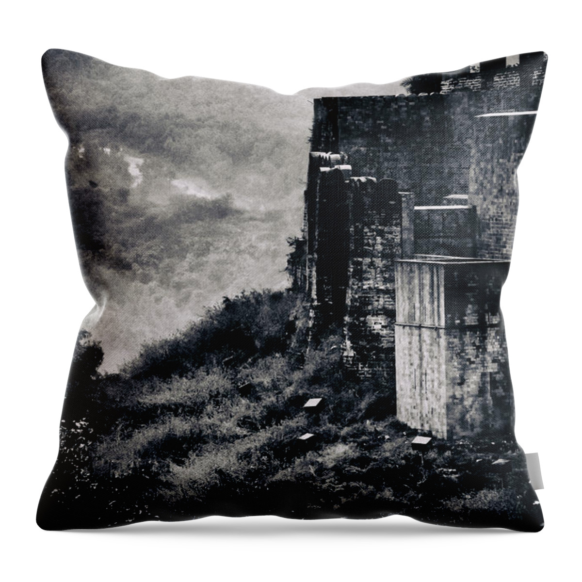 India Throw Pillow featuring the photograph The Walls by Rajiv Chopra
