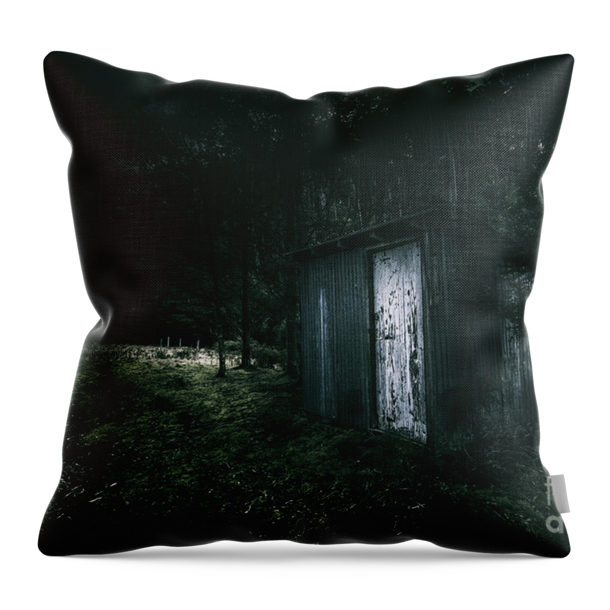 Darkness Throw Pillow featuring the photograph The Watershed of Damnation by Jorgo Photography