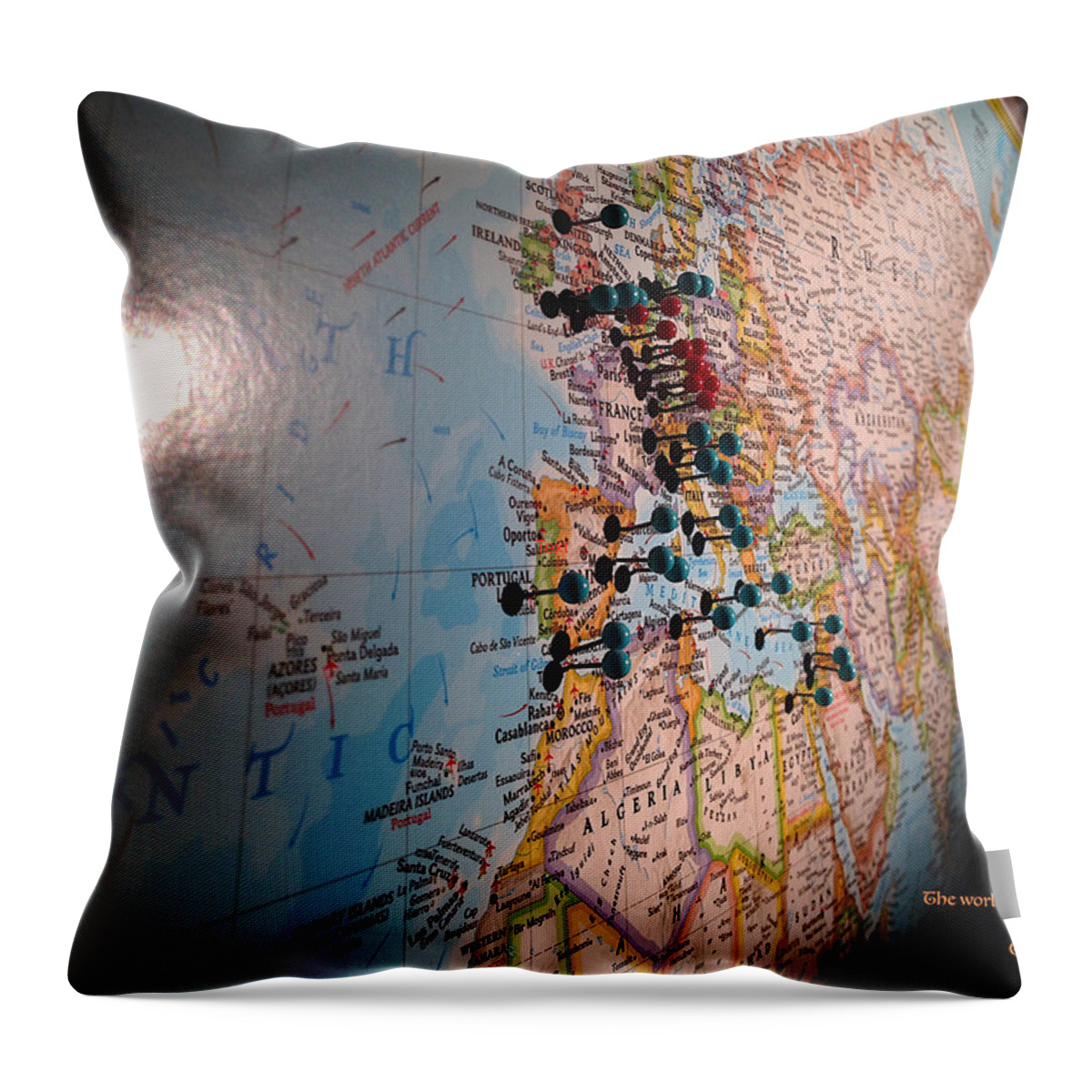 Photograph Throw Pillow featuring the photograph The World is Your Playground by Richard Gehlbach