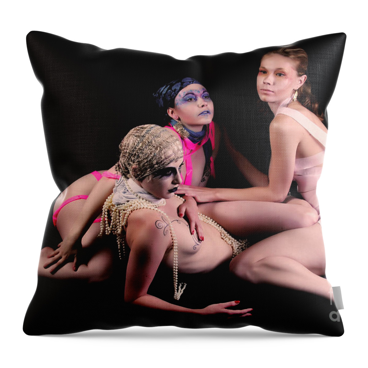Artistic Throw Pillow featuring the photograph Theatrical performance by Robert WK Clark