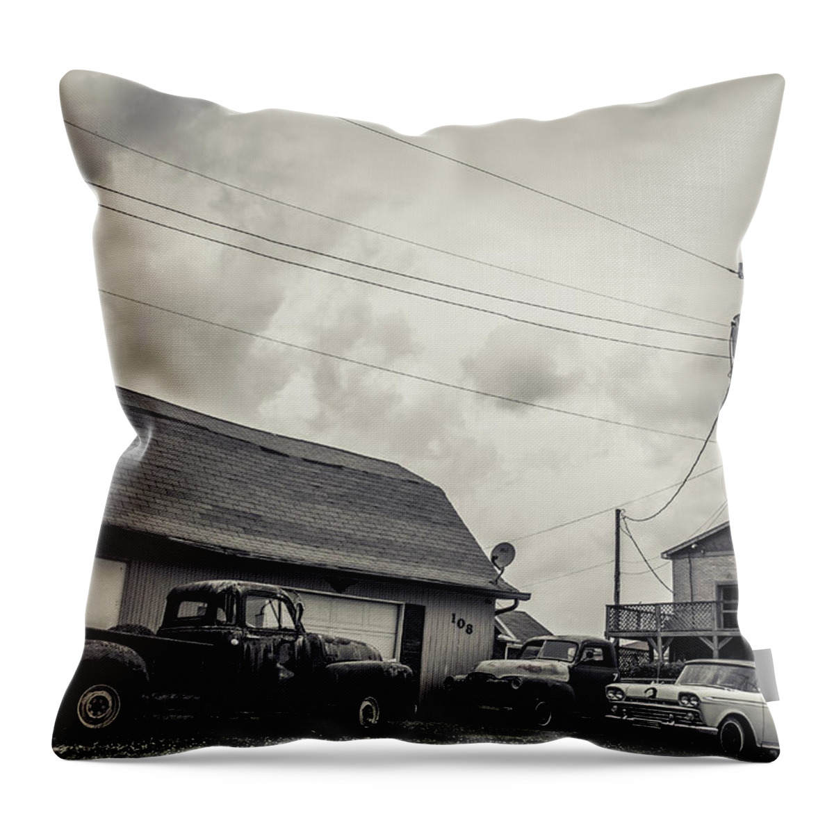 Vintage Throw Pillow featuring the photograph Then There Were 3 by Off The Beaten Path Photography - Andrew Alexander