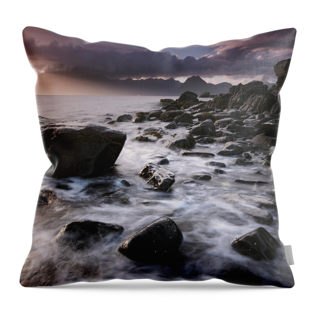 Scotland Throw Pillow featuring the photograph There's Something About Elgol by David Lichtneker