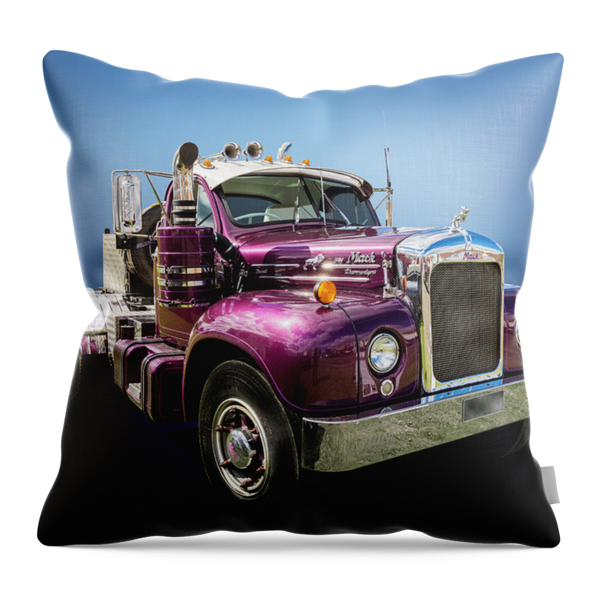 Truck Throw Pillow featuring the photograph Thermo Dyne by Keith Hawley