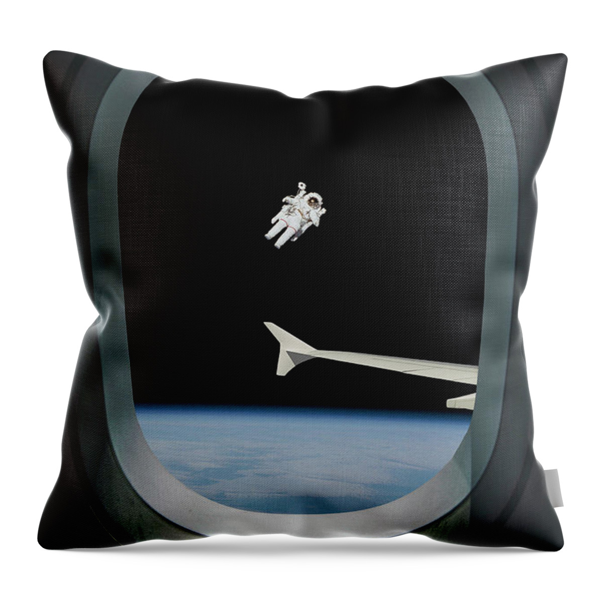 Journey Throw Pillow featuring the digital art Thermosphere Airlines by Pelo Blanco Photo