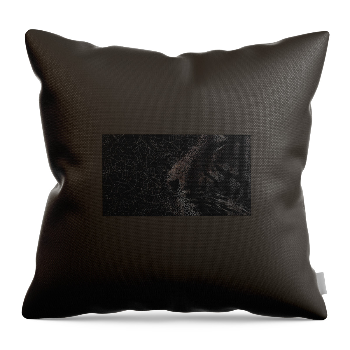Vorotrans Throw Pillow featuring the digital art Think by Stephane Poirier
