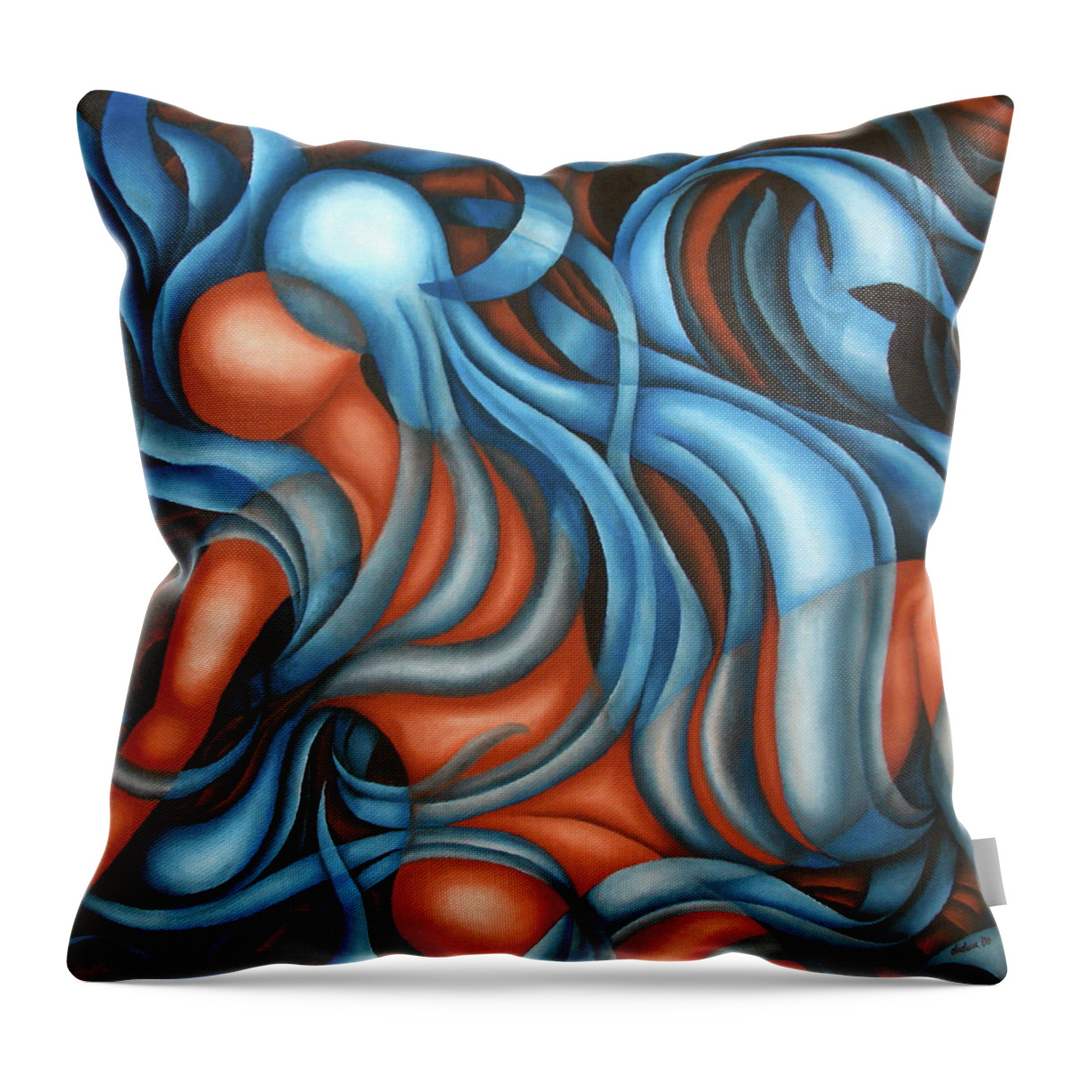 Love Throw Pillow featuring the painting Thinking Of You by Diana Durr