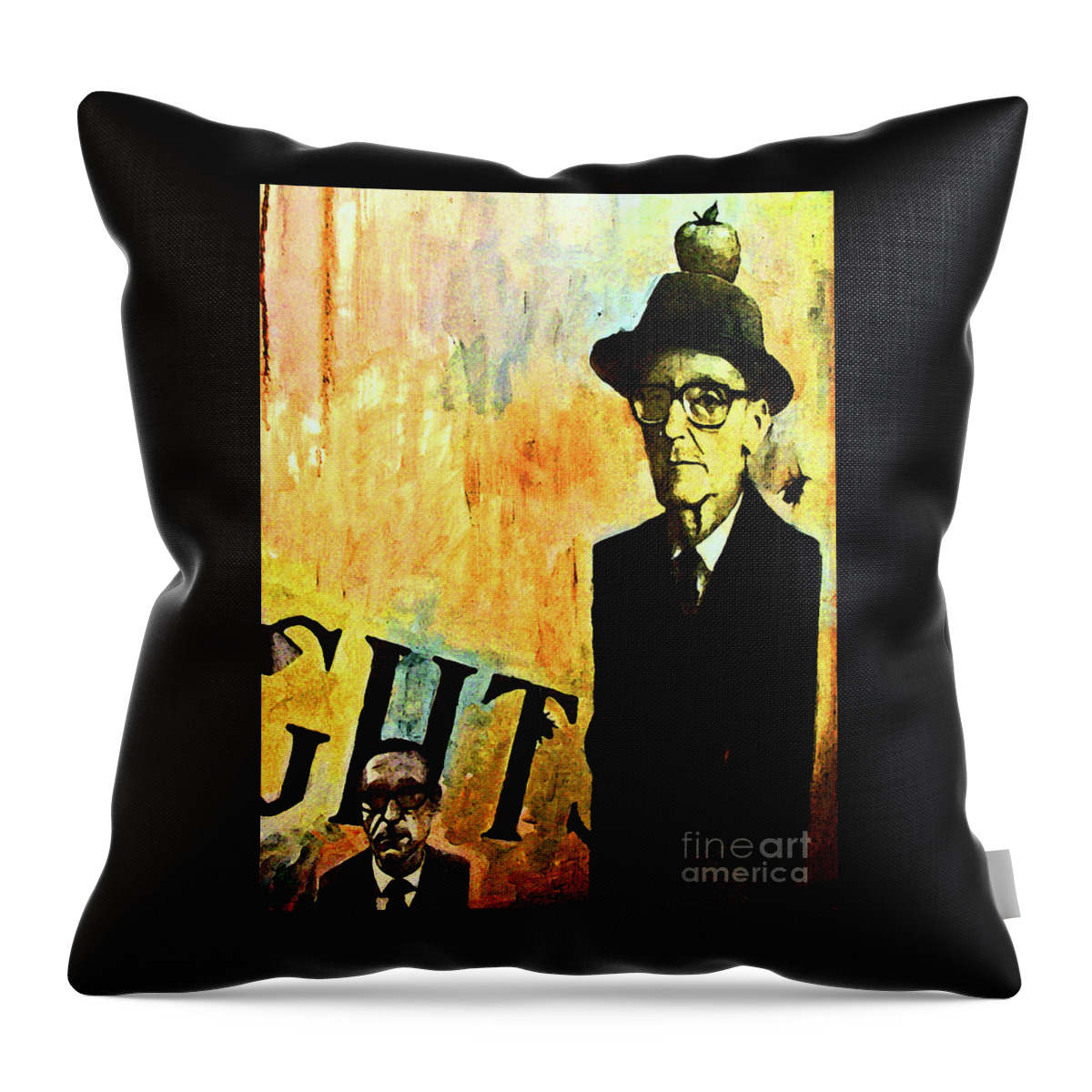 Apple Throw Pillow featuring the photograph Thinking Twice by Elizabeth Hoskinson