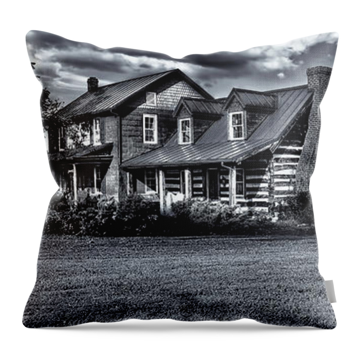 Photograph Throw Pillow featuring the photograph This Farm House by Reynaldo Williams