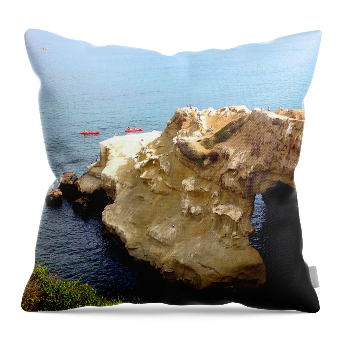 La Jolla Throw Pillow featuring the photograph This is La Jolla by Beth Saffer
