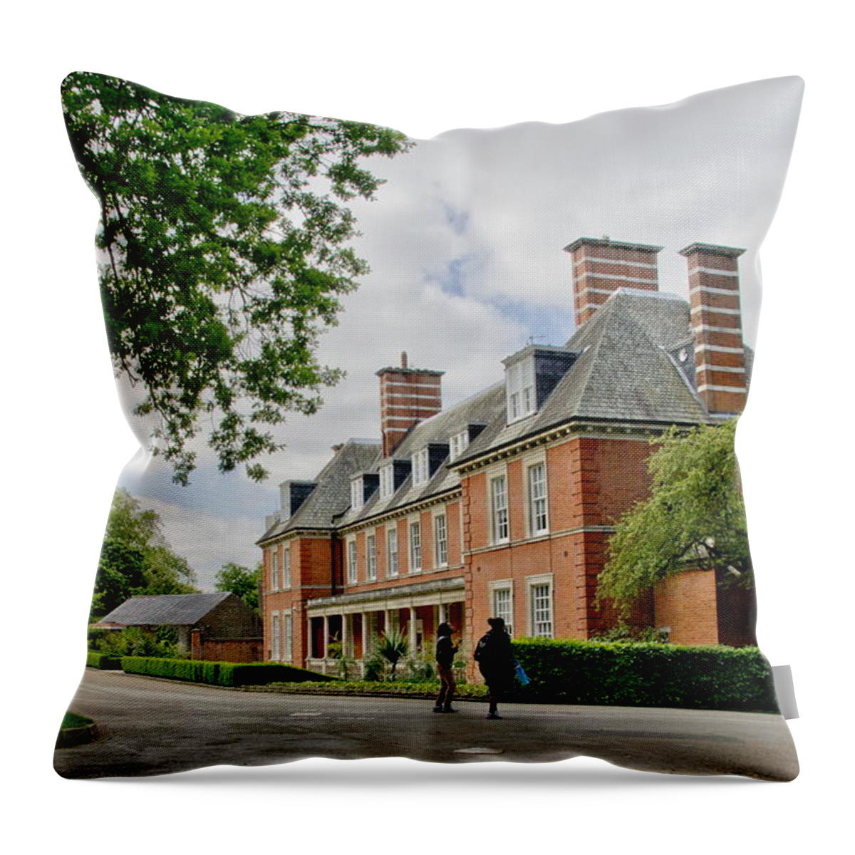 London Throw Pillow featuring the photograph This is London. Old Police House in Hyde Park. by Elena Perelman