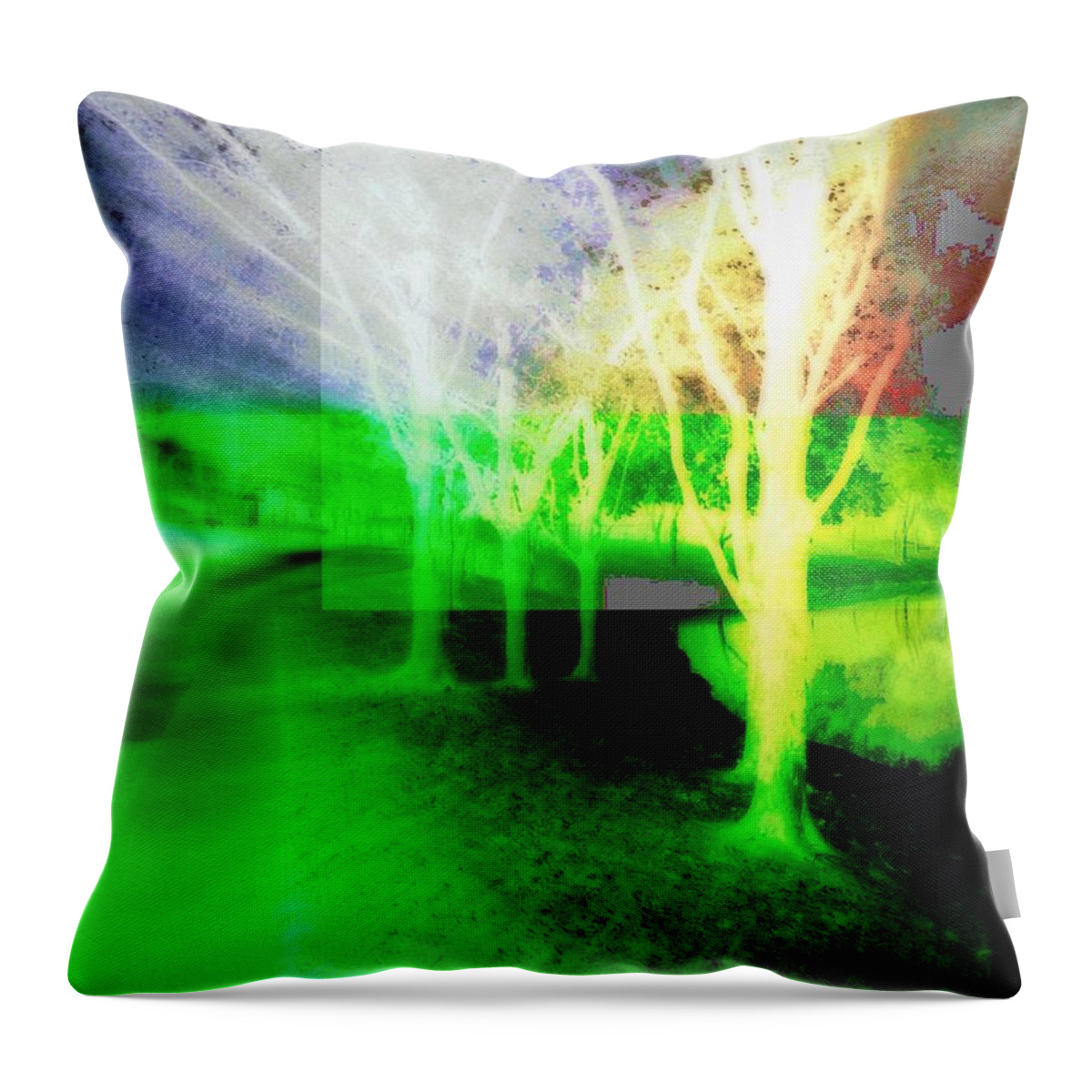 Tree Throw Pillow featuring the photograph This Is Real, For Sure by Andy Rhodes