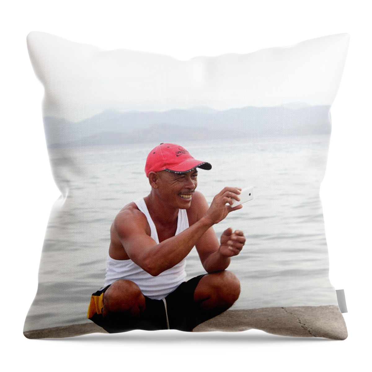 Mati Throw Pillow featuring the photograph This Shape by Jez C Self