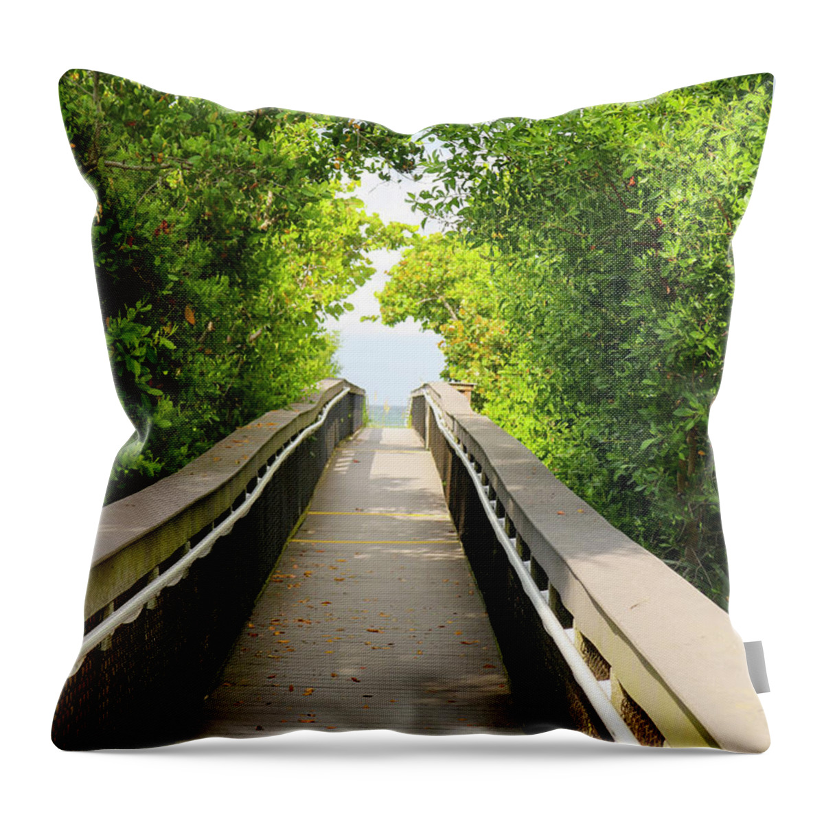 Florida Throw Pillow featuring the photograph This Way to Paradise by Robert Wilder Jr