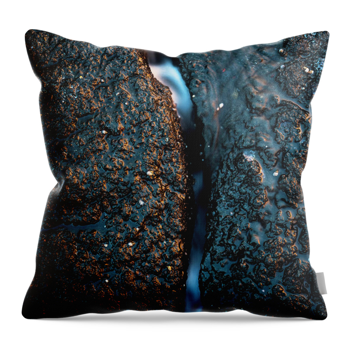 Hawaii Throw Pillow featuring the photograph Through The Crack by Christopher Johnson