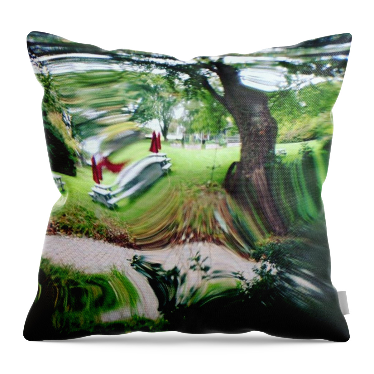 East Coast Throw Pillow featuring the photograph Through The Looking Glass by Kate Arsenault