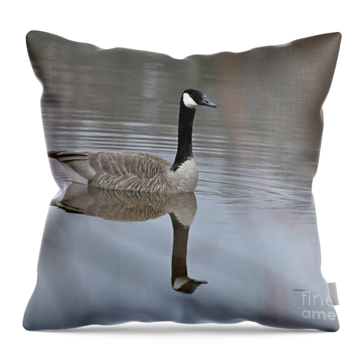 Through The Trees Throw Pillow featuring the photograph Through The Trees by Kathy M Krause