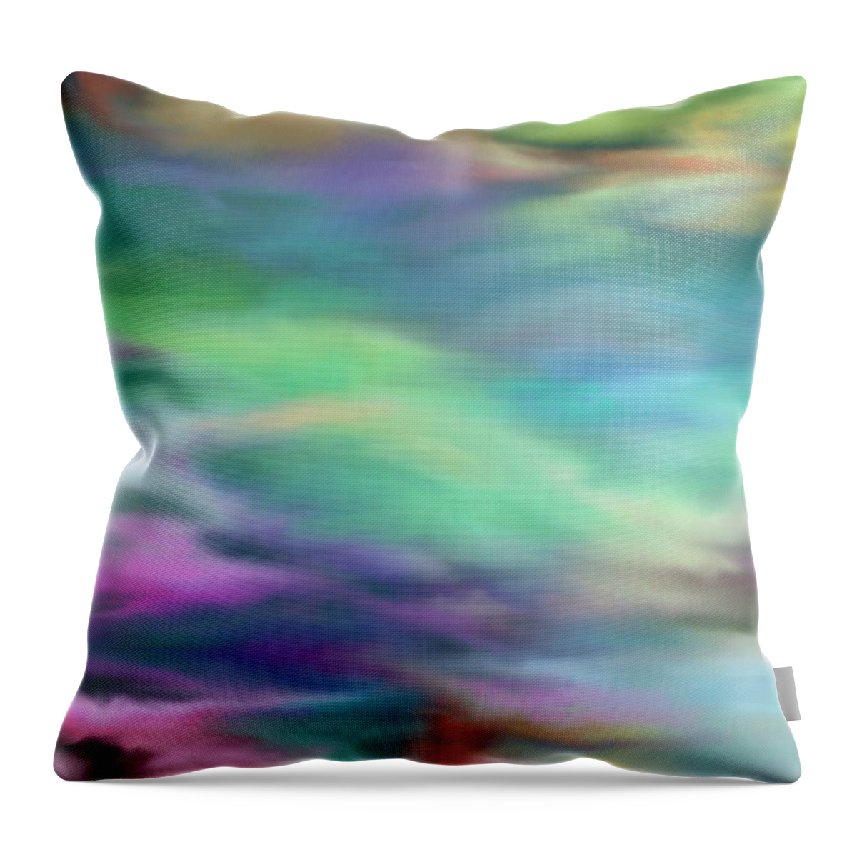 Tidal Pool Throw Pillow featuring the painting Tidal Pool by Stephen Jorgensen