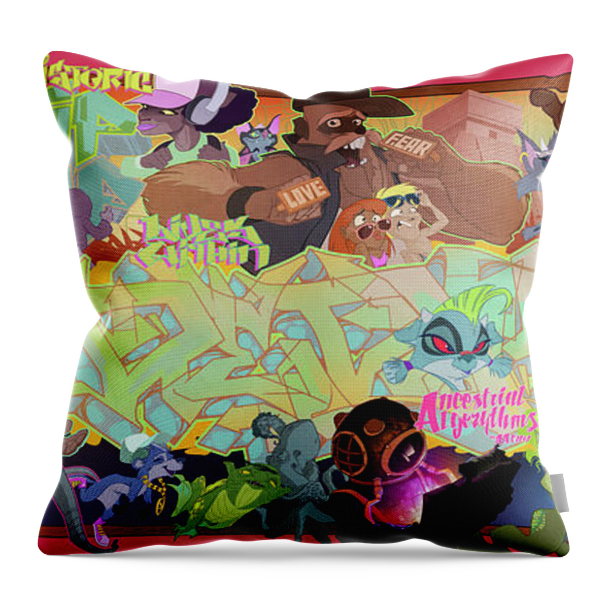 Surf Throw Pillow featuring the digital art Tidal Recall 2 by Nelson Dedos Garcia