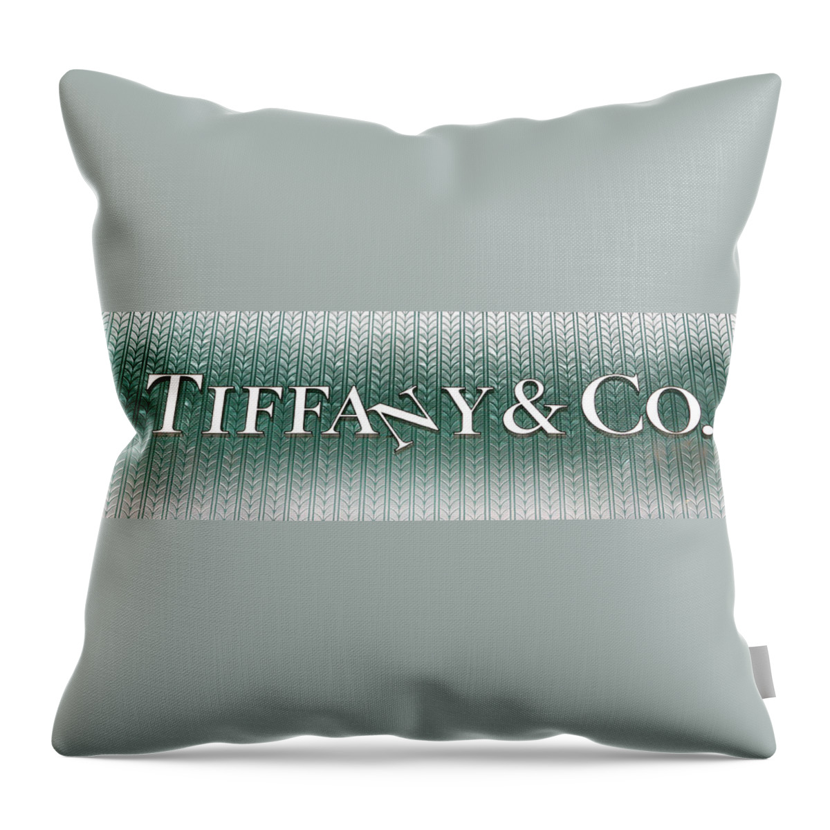 Tiffany And Company Throw Pillow featuring the photograph Tiffany Company Tilted N by Marilyn Hunt