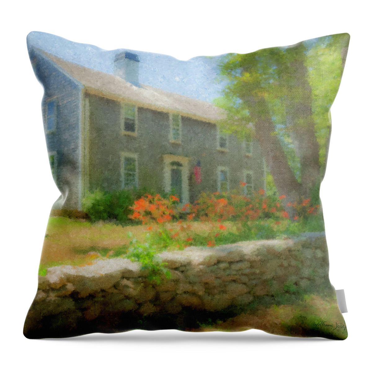 Americana Throw Pillow featuring the painting Tiger Lillies by Bill McEntee