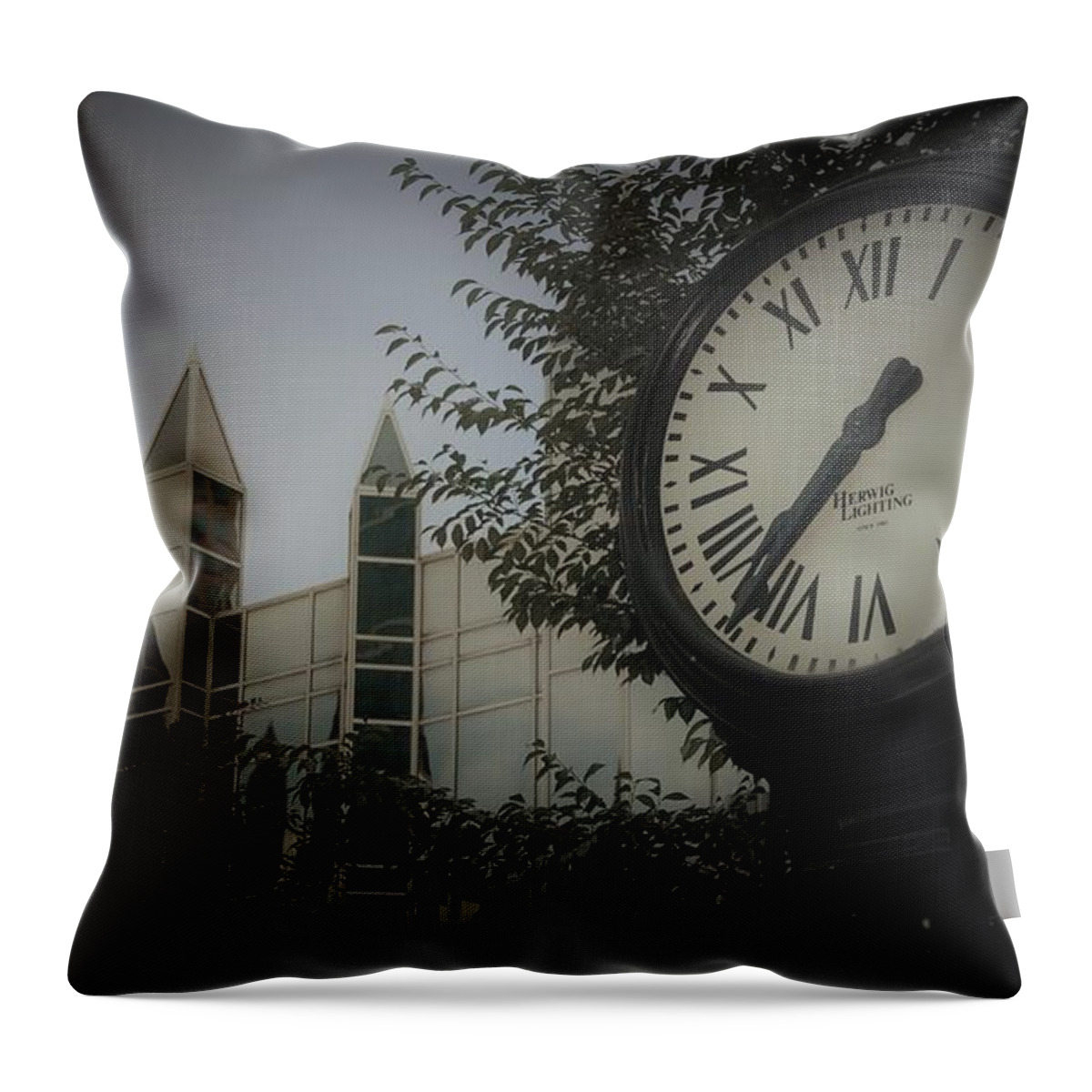 Clock Throw Pillow featuring the photograph Time by Christopher James