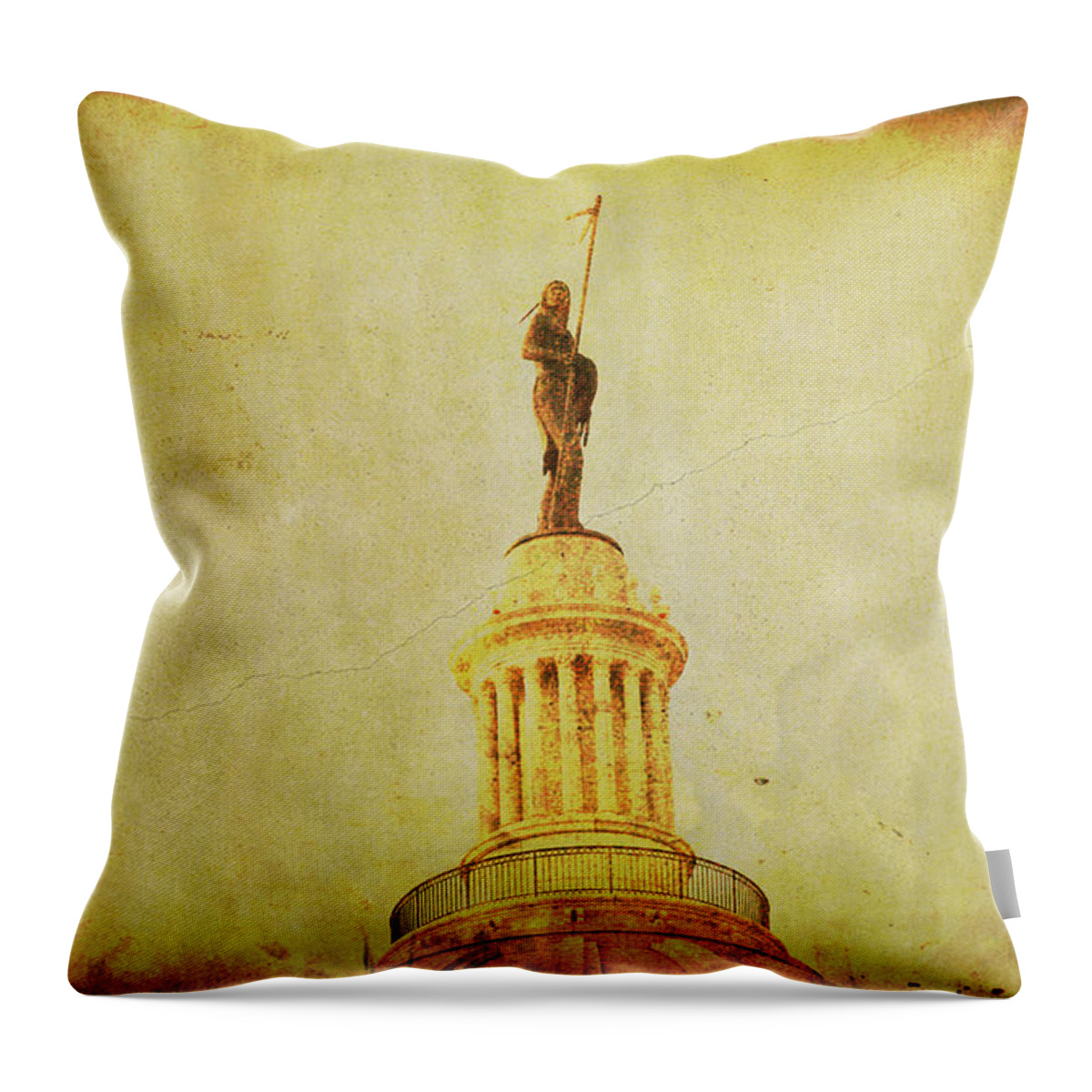 Oklahoma Throw Pillow featuring the photograph Time Honored by Toni Hopper