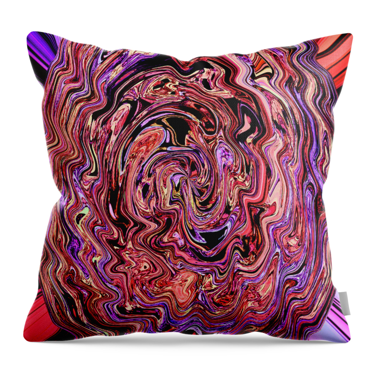 Time Warp Bubble #2 Throw Pillow featuring the digital art Time Warp Bubble #2 by Tom Janca