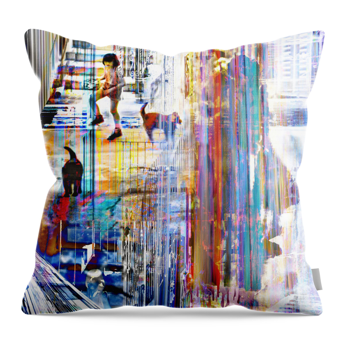 Digital Art Throw Pillow featuring the digital art Time Will Tell by Jennie Breeze