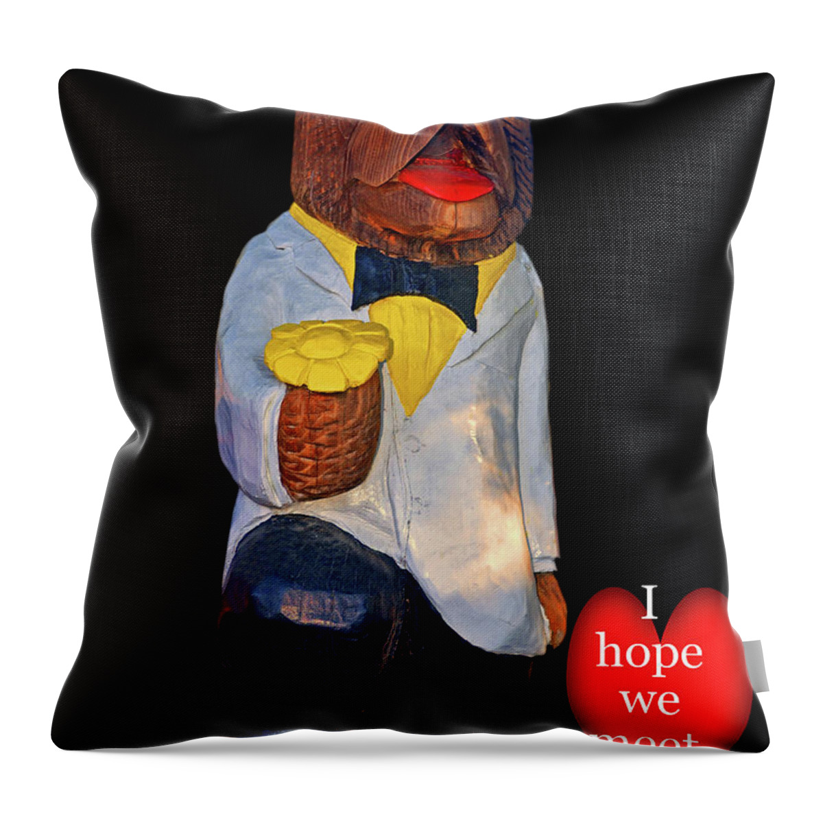 Valentine Throw Pillow featuring the photograph To My Valentine 002 by George Bostian